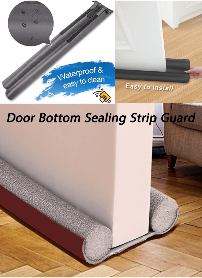 Door Draft Stopper Under Door Noise Blocker Door Sweep Weather Stripping Door Seal Guard Soundproofing Door Stopper for Bottom of Door Large Door Noise Blocker Sound Proof Window Breeze Blocker