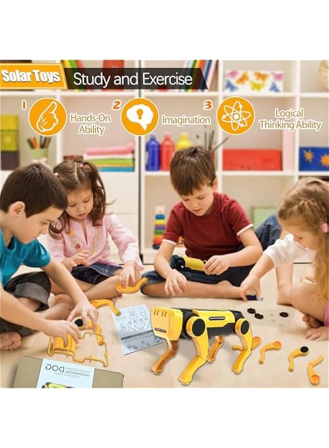 Robot Dog Toys - Solar Robot Toys for Kids Ages 8-12,Science Educational Toys Science Toys Robotics Toys,DIY Learning Educational Robot Toy Birthday Gift for Kids Boys Girls - Image 2