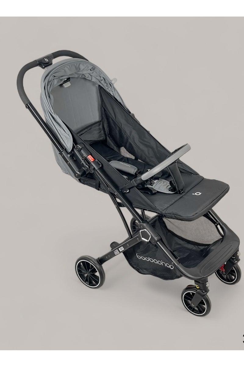 baobaohao Stroller baby high quality flip arm can board the plane-Grey - Image 3