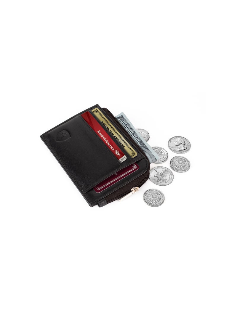 SKENZBI Slim Wallet for Women with Coin Purse and Credit Card Holder  RFID Protection Black - Image 1