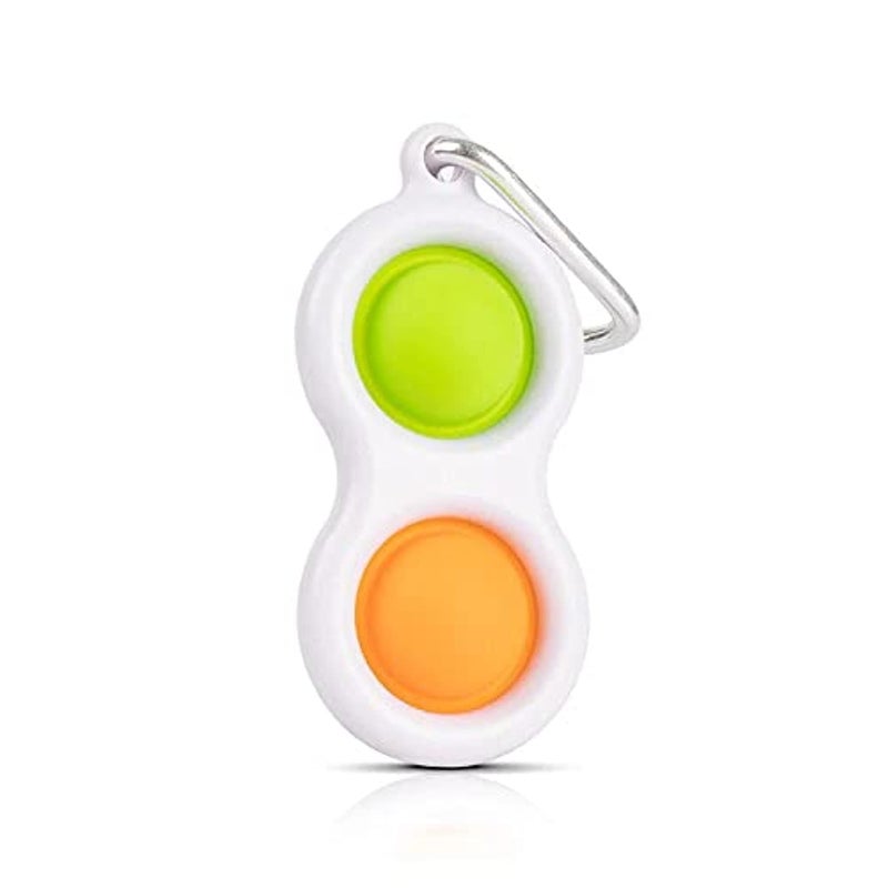 Simple Dimple Key Chain - (Orange, Green)