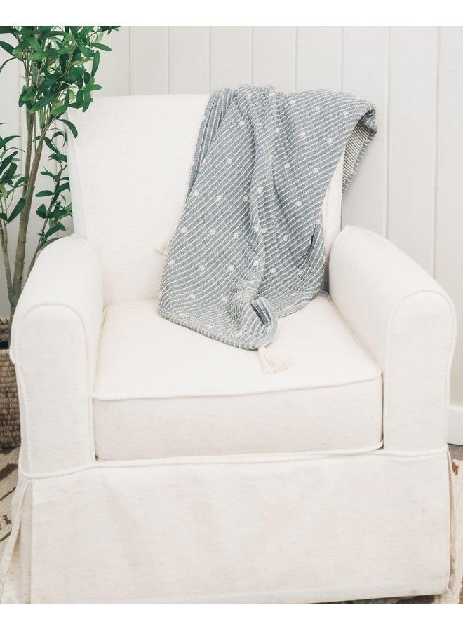 Crane Baby Starlight Luxe Blanket, Soft Cotton Nursery and Stroller Blanket, 100% Cotton, 36" x 36" - Image 3