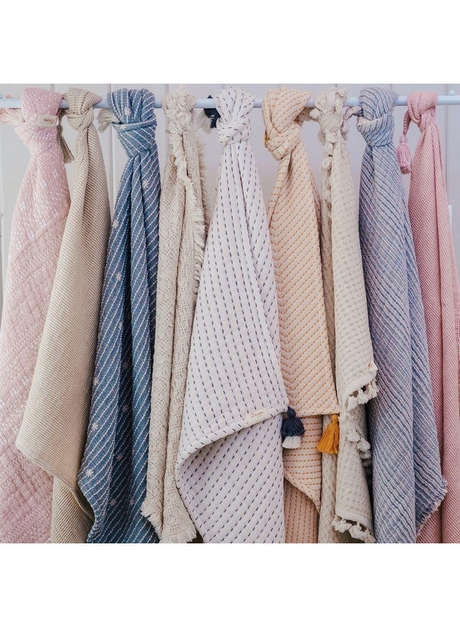 Crane Baby Starlight Luxe Blanket, Soft Cotton Nursery and Stroller Blanket, 100% Cotton, 36" x 36" - Image 5