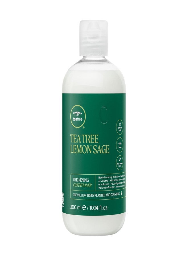 Tea Tree Lemon Sage Thickening Conditioner, Builds Body + Boosts Volume, For Fine Hair, 10.14 fl. oz. - Image 1