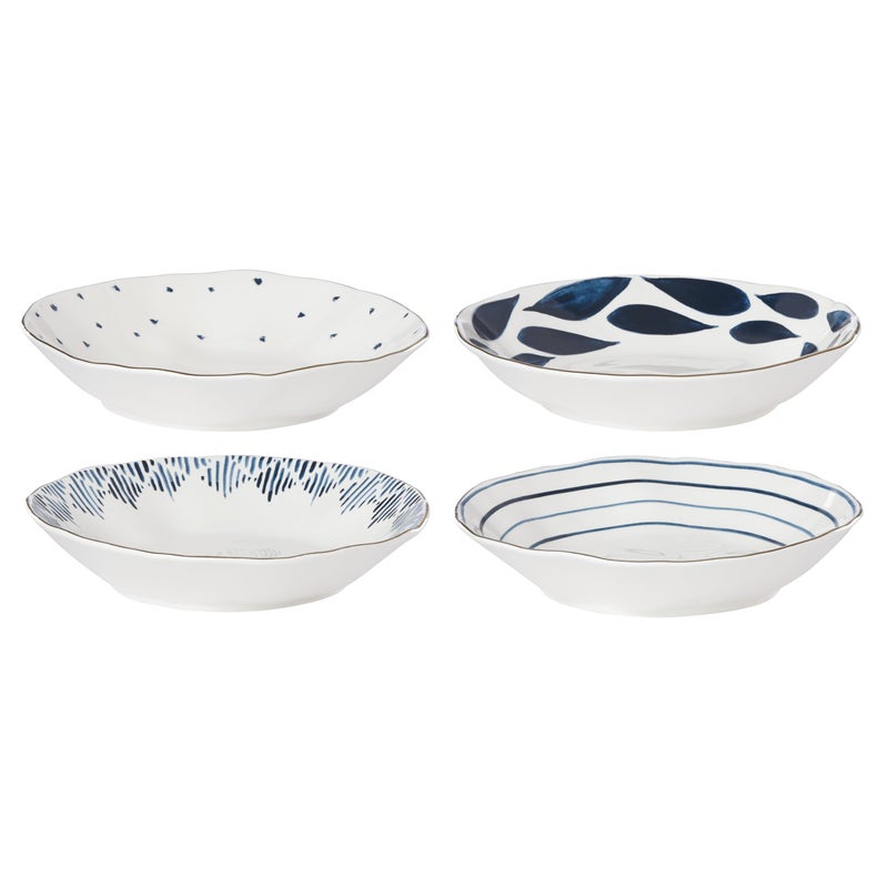 LENOX Lenox Blue Bay 4Piece Set Pasta Bowls 475 LB 