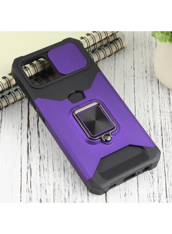 S-TOP Case For Samsung Galaxy A03 Sliding Camera Cover Design PC + TPU Shockproof Phone Case - Image 2