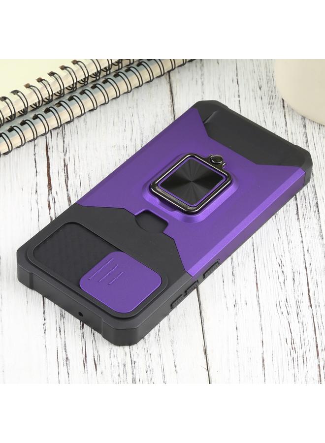 S-TOP Case For Samsung Galaxy A03 Sliding Camera Cover Design PC + TPU Shockproof Phone Case - Image 4