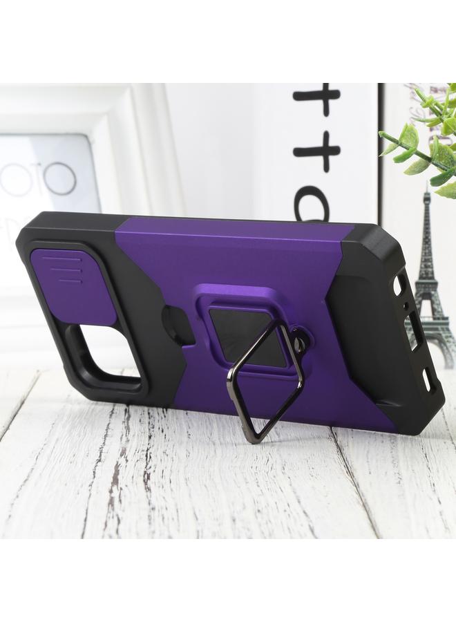S-TOP Case For Samsung Galaxy A03 Sliding Camera Cover Design PC + TPU Shockproof Phone Case - Image 5