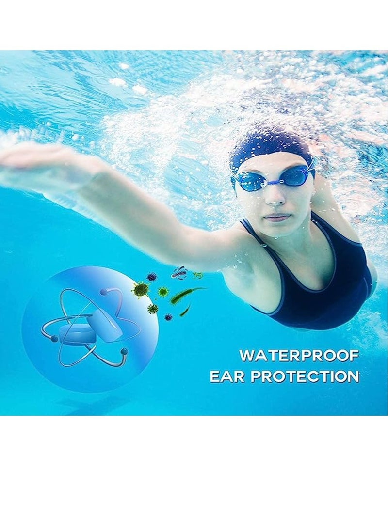 KASTWAVE 12 pcs sleep earplugs, silicone earplugs, sleep earplugs with high decibel noise protection waterproof earplugs for sleep learning swimming and cancelling noise  - Image 5
