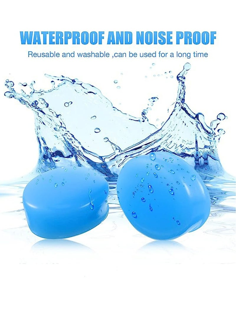 KASTWAVE 12 pcs sleep earplugs, silicone earplugs, sleep earplugs with high decibel noise protection waterproof earplugs for sleep learning swimming and cancelling noise  - Image 2
