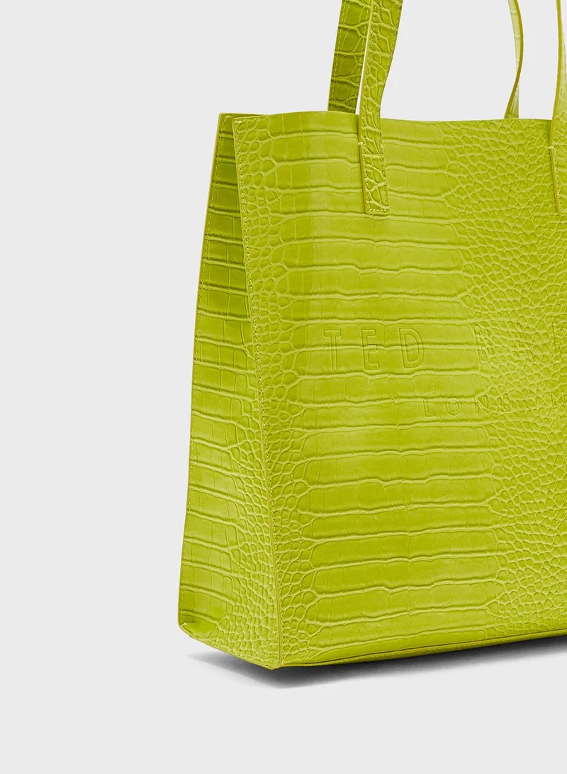 Ted Baker Croccon Croc Large Icon Tote Bag