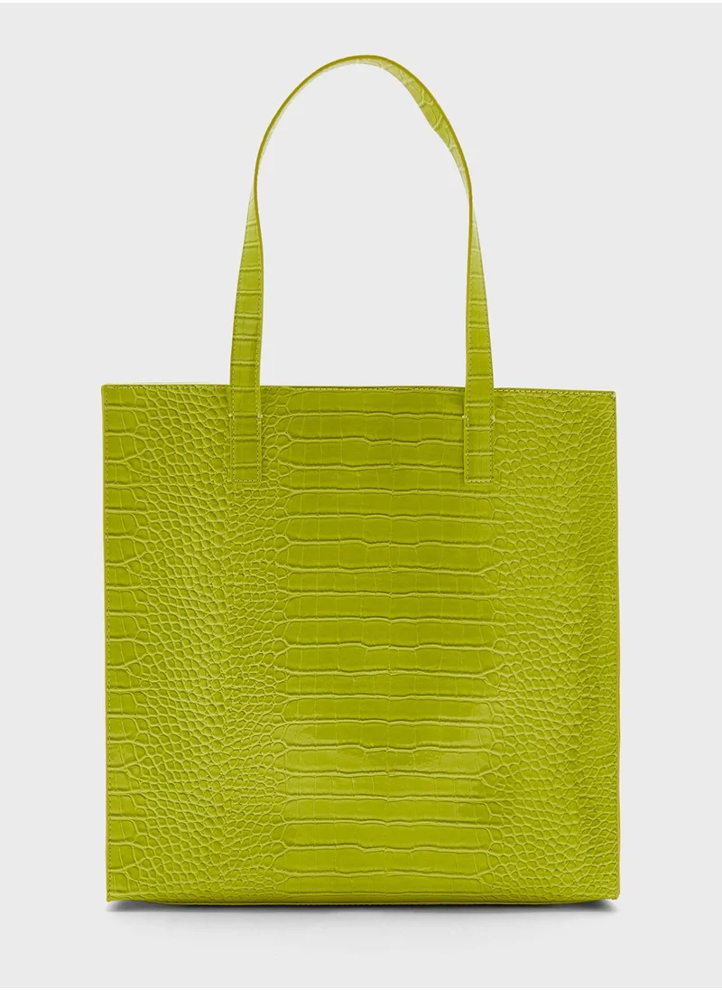 Ted Baker Croccon Croc Large Icon Tote Bag