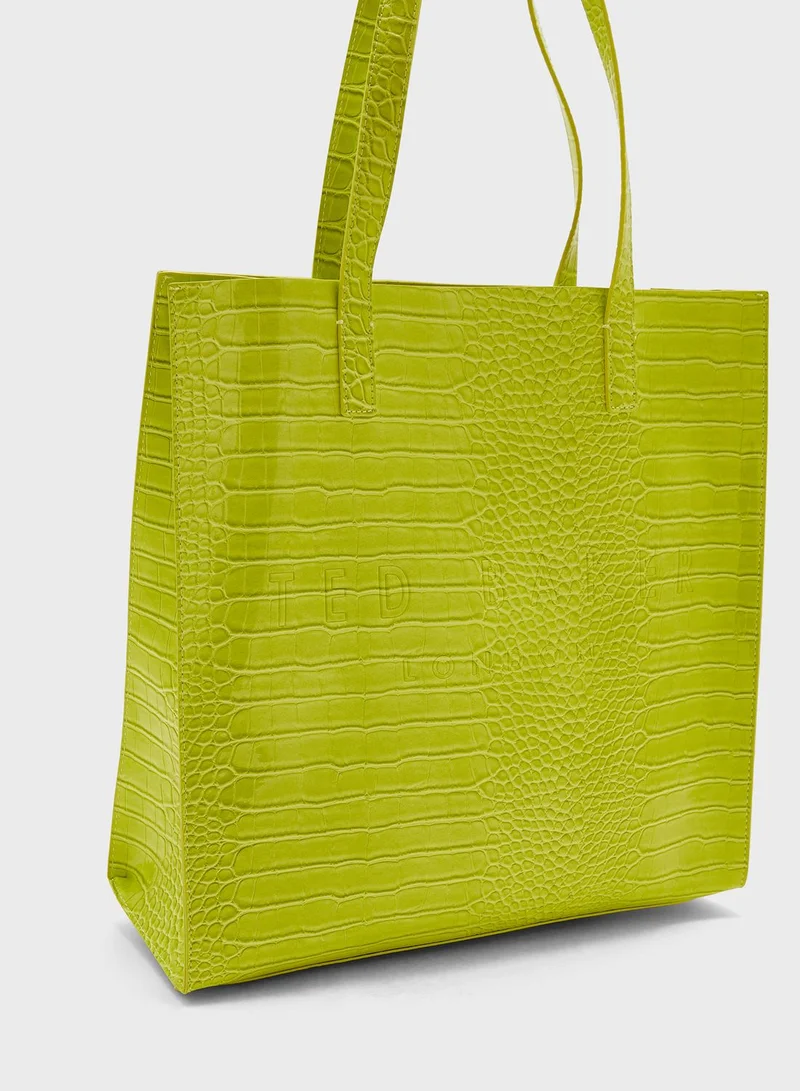 Ted Baker Croccon Croc Large Icon Tote Bag