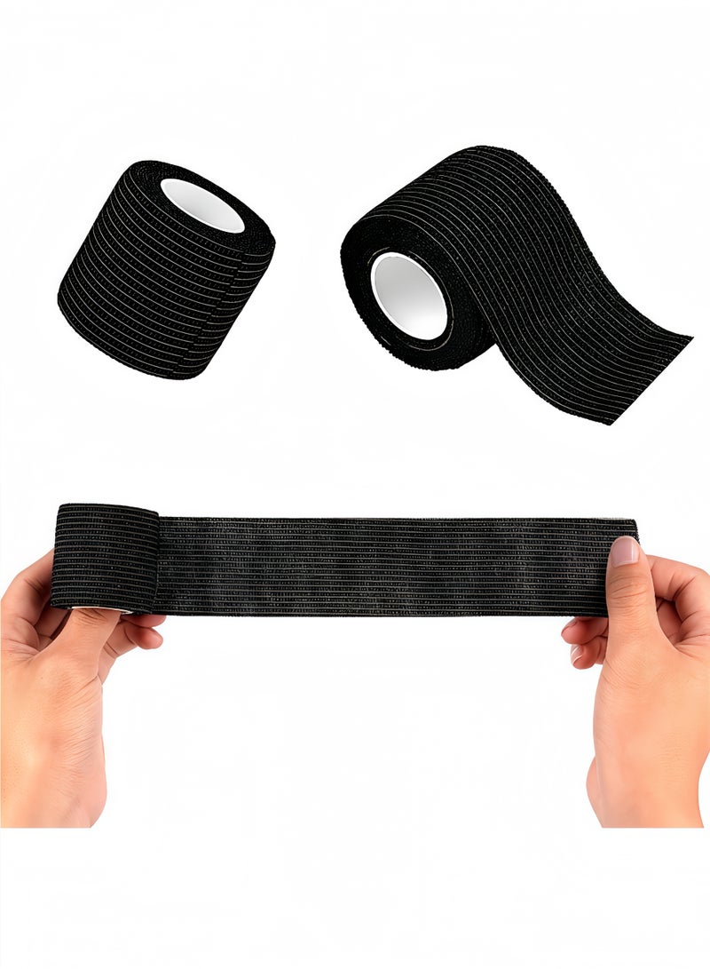 fantasize 12 Pack Self Adhesive Hand Wraps Self-adhesive Tape Breathable Tape Elastic Hand Wraps Waterproof Tape 2 Inches X 5 Yards - Image 5