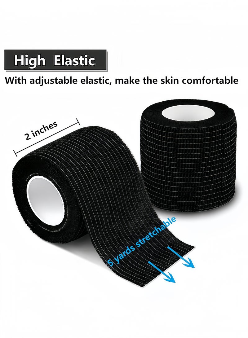 fantasize 12 Pack Self Adhesive Hand Wraps Self-adhesive Tape Breathable Tape Elastic Hand Wraps Waterproof Tape 2 Inches X 5 Yards - Image 4
