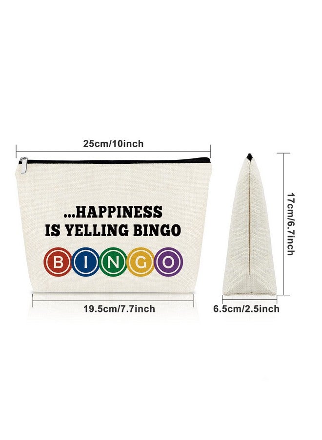 Sazuwu Bingo Lover Gift Bingo Game Gift For Women Makeup Bag Birthday Gifts For Bingo Player Bingo Gambler Gift Cosmetic Bag Lucky Bingo Gifts For Her Cosmetic Travel Pouch  - Image 5