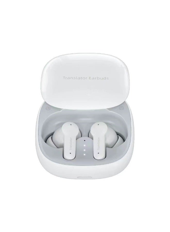 M3 Bluetooth Smart Translator Oral English Learning Multi-language Simultaneous Interpretation Translation Headset-Color:White  - Image 2