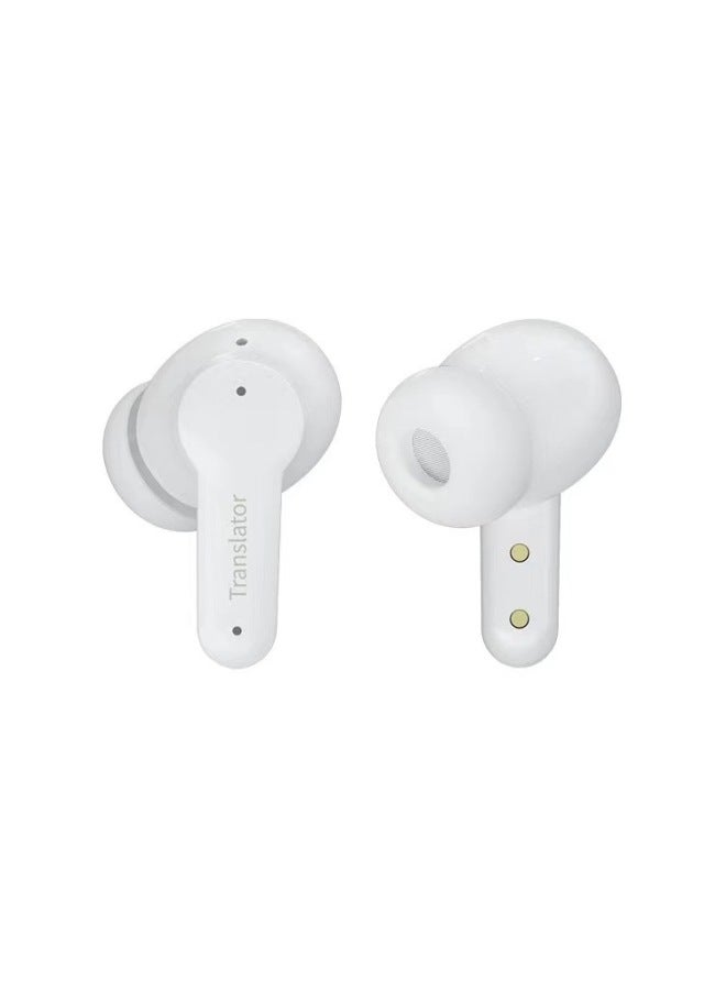 M3 Bluetooth Smart Translator Oral English Learning Multi-language Simultaneous Interpretation Translation Headset-Color:White  - Image 4