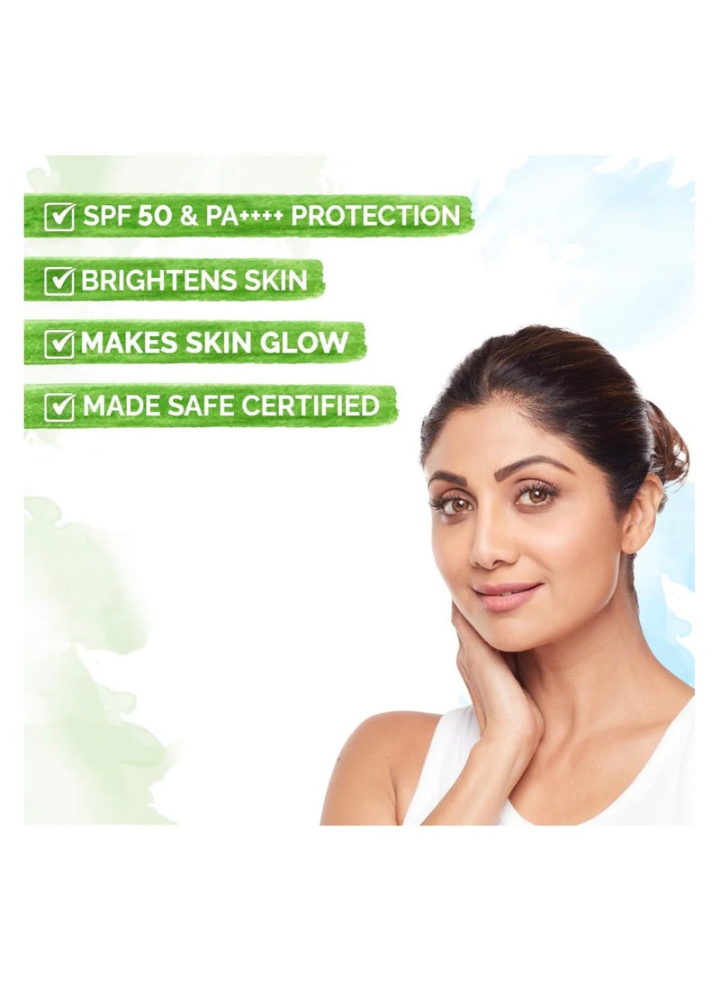 Mamaearth Mamaearth Vitamin C Daily Glow All Skin Type Sunscreen Spf 50g  - Image 3