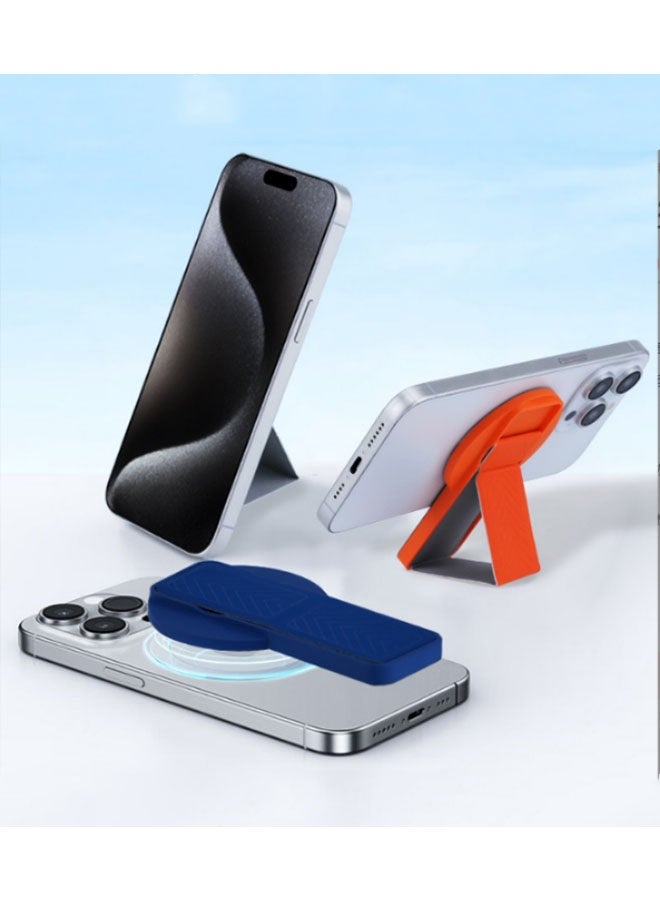 أوشن MagSafe المغناطيسي الجلد القابل للطي الهاتف الوقوف, حلقة سطح المكتب كسل الوقوف, متوافق مع ماج آمنة حلقة الأصابع, حلقة حامل الهاتف حزام, مغناطيس مع الأسود الوقوف - Image 5