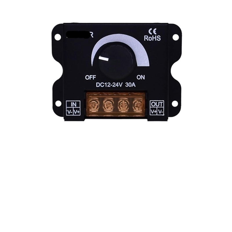 Rotary Dimmer LED Controller DC 12V 24V Brightness Adjustment Remote Control - Image 1