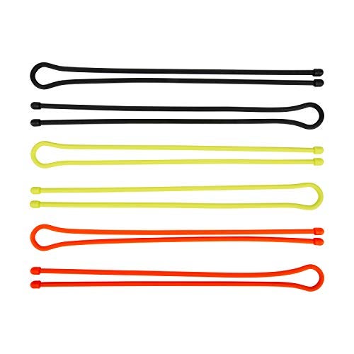 NITE IZE رباط نيت آيز الأصلي - رباط مطاطي قابل لإعادة الاستخدام بطول 6 بوصات - روابط معدات قابلة لإعادة الاستخدام - منظمات أسلاك كهربائية - روابط ملتوية للأسلاك - روابط سحاب قابلة لإعادة الاستخدام - ألوان متنوعة، 6 بوصات، عبوة 6 قطع - Image 2