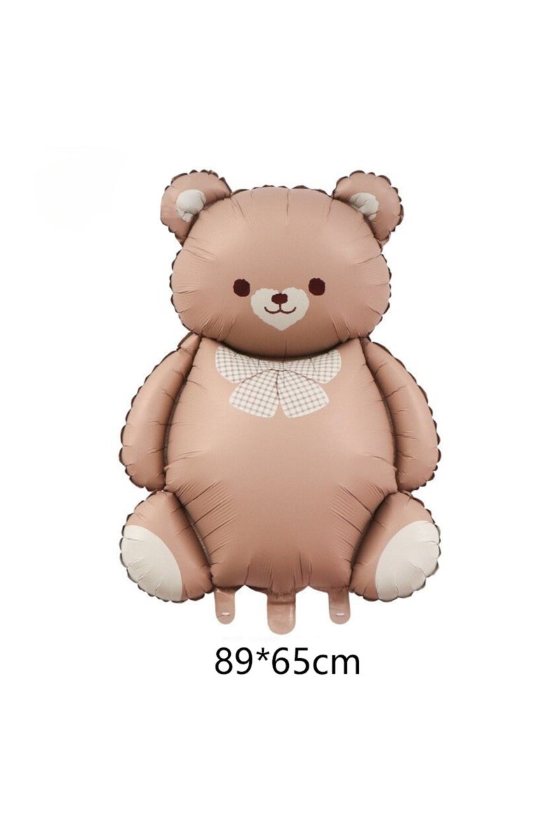 Other bear caramel Matte Theme Foil Balloon Bear Rainbow Cake Candy Aircraft Car Star Helium Balloon