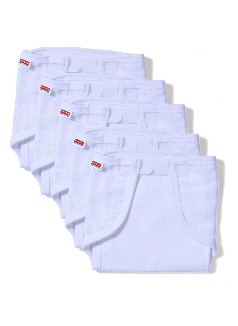 Babyhug Muslin Cotton Reusable Nappies, Medium, White - 5 Pieces - pzsku/Z617BFF2FE2551DD10DEFZ/45/1741033713/99663a2d-bb67-4a68-a3da-d076653d9699