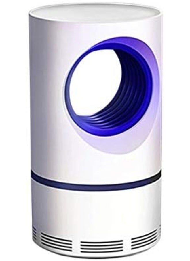 Kimaya Electric Indoor Mosquito Trap USB Power Insect Mosquito Killer UV Light LED Mosquito Lamp Non-Toxic No Zapper Suction Fan Small White  - Image 2