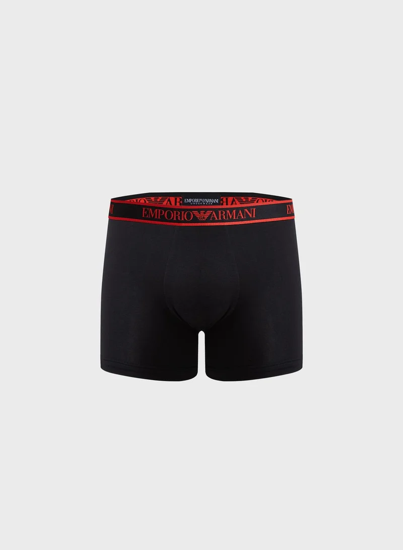 EMPORIO ARMANI 3 Pack Logo Band Assorted Boxers
