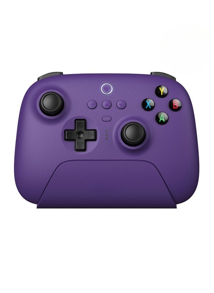 Generic 2.4G Wireless Controller, Lightweight Portable Hall Effect Joystick, Anti Slip Durable Gamepad Controller, Gaming Controller With Charging Dock For PC, Android, Steam Deck, (1pc, Purple)  - Image 1