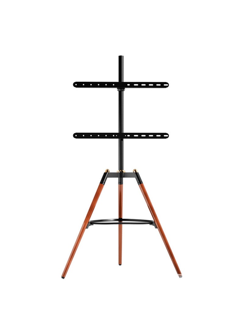FlashHawk Height Adjustable Floor TV Stand for 32-65 inch Screens,Corner TV Stand Mount with Wood Legs for Bedroom, Living Room, Studio  - Image 1