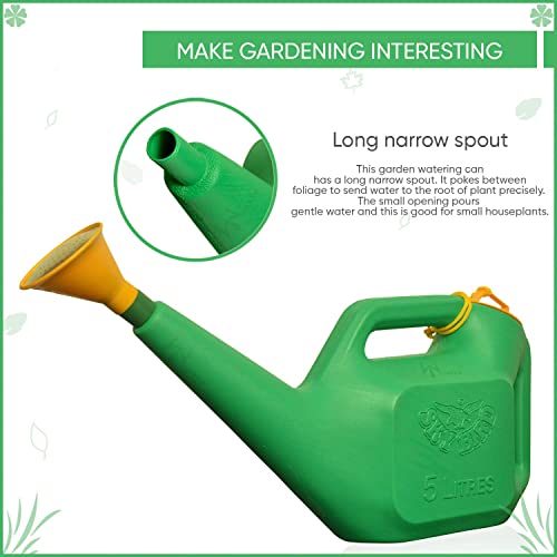 MyOwnGarden Plastic Watering Can 5L for Gardening Sprayer, Sprinkler for Indoor and Outdoor Plants and Seed Germination Leak-Proof and Sturdy for Daily Use Efficient & Even Water Flow for Plants - Image 4