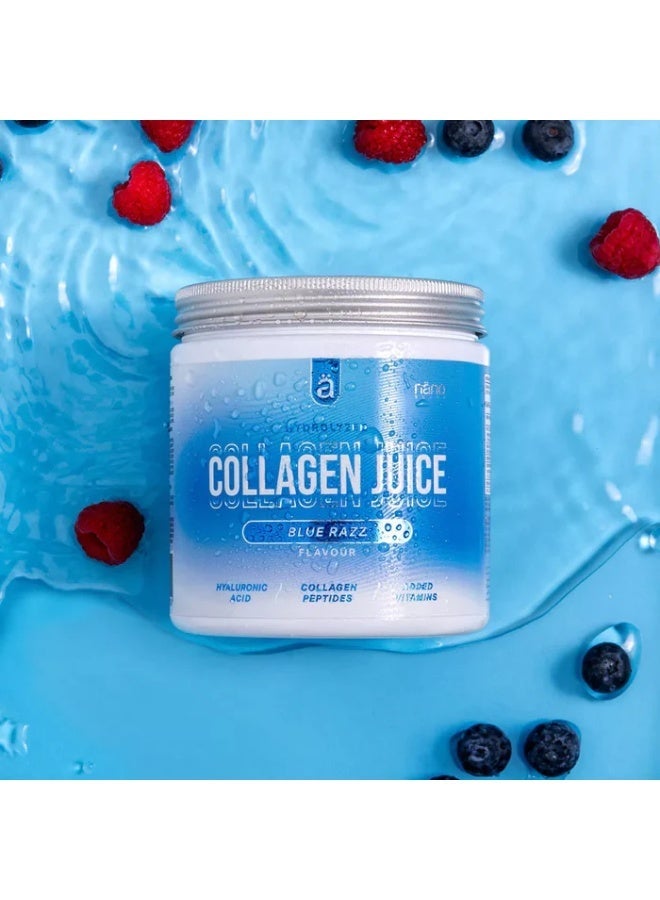 nano SUPPS Nanosupps Collagen Juice 300g / Blue Razz – Hydrolyzed Collagen Powder Drink, Refreshing Berry Flavor, Supports Skin, Hair, Nails & Joint Health, Easy-Mixing Collagen Supplement - Image 2