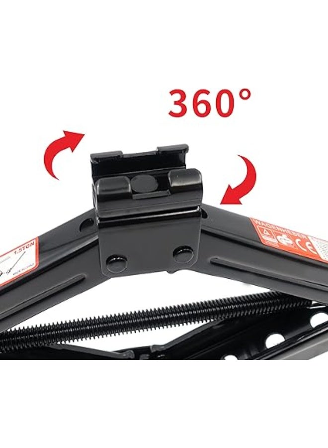 Scissor Jack 1.5 Ton – Heavy-Duty Car Lifter with Ratchet Handle & Hand Crank for Car, SUV & MPV - Image 4