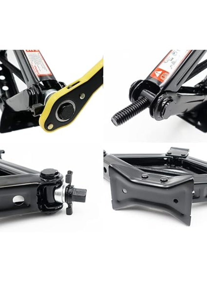 Scissor Jack 1.5 Ton – Heavy-Duty Car Lifter with Ratchet Handle & Hand Crank for Car, SUV & MPV - Image 3