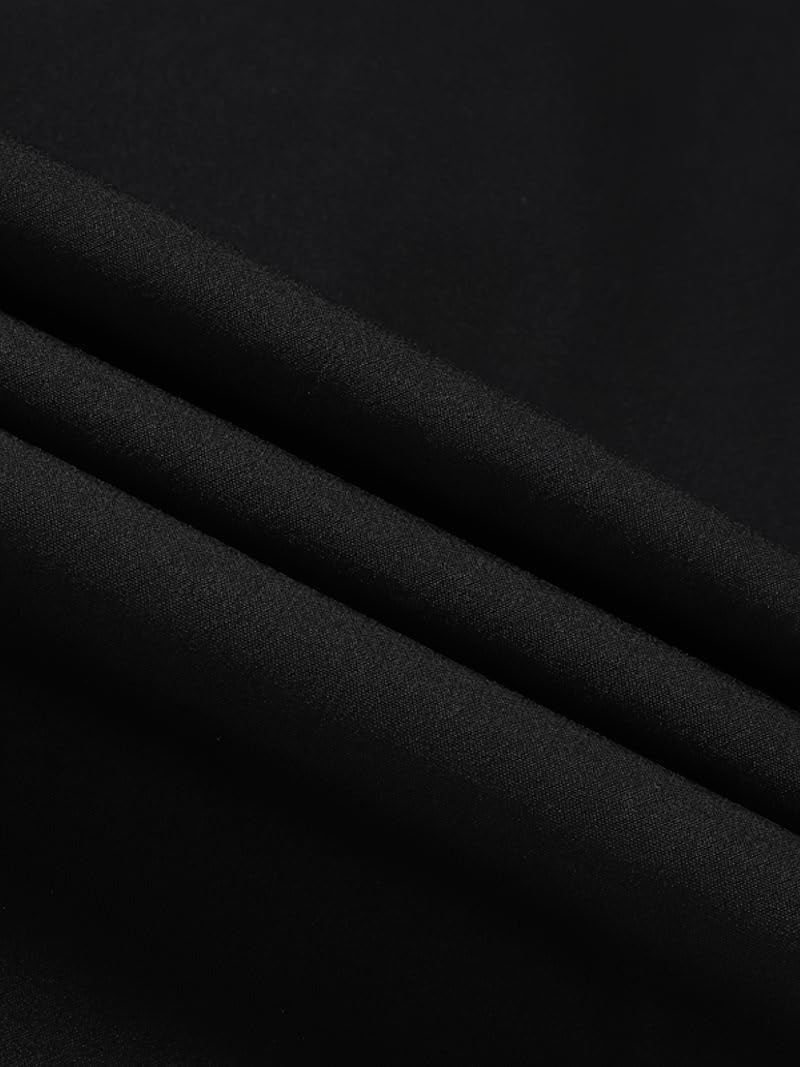 TAGDO Men's Loose Fit Solid Color Casual and Comfortable for Outdoor Activities (Mid Rise Pant-5186-Black-32) - Image 2