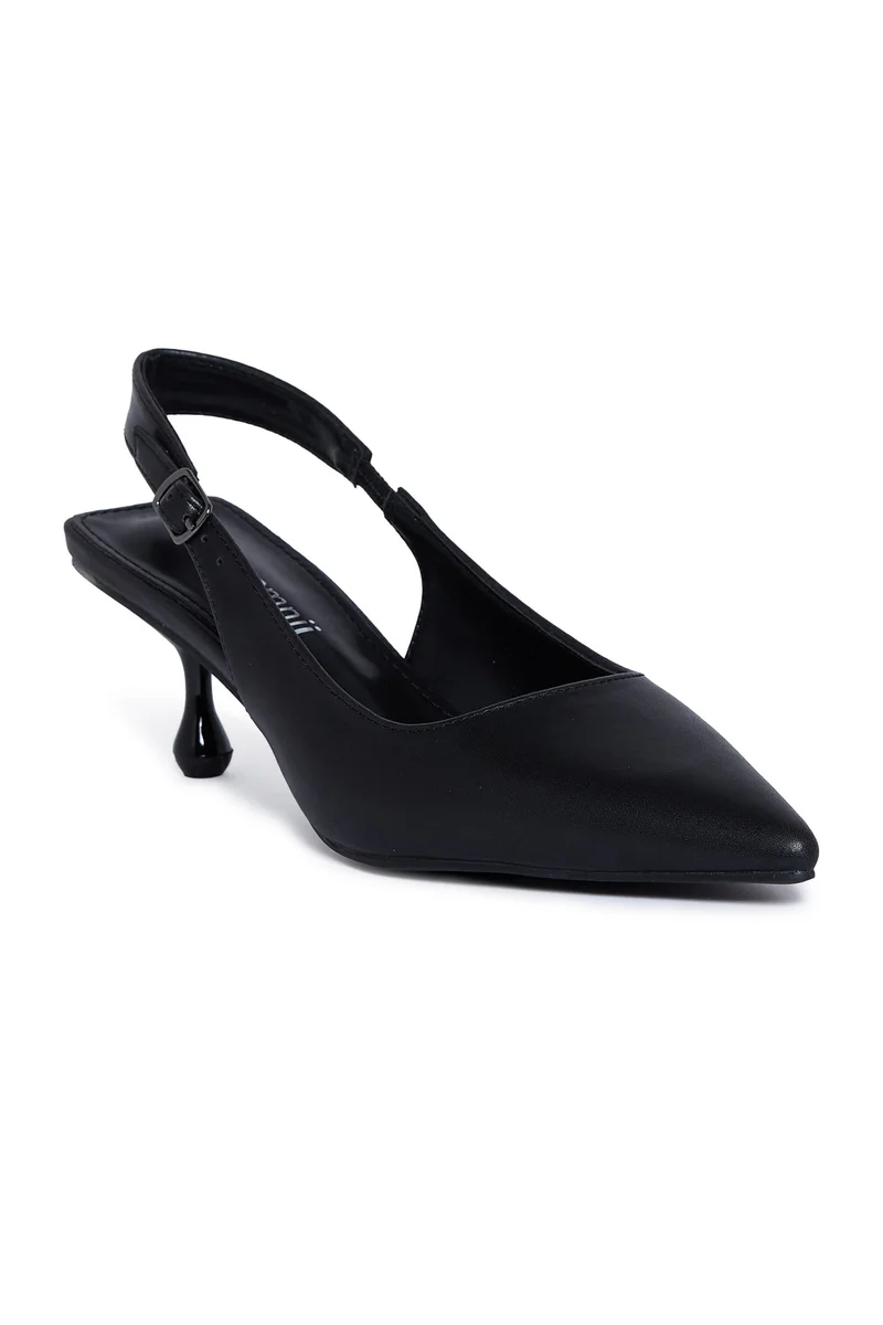 جيومني جيومني بغل الكعب المتوسط للنساء – كعب أنيق بدون ظهر للمكتب، للحفلات والملابس اليومية