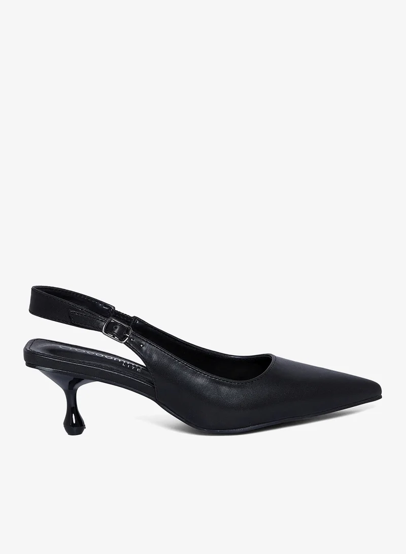 جيومني جيومني بغل الكعب المتوسط للنساء – كعب أنيق بدون ظهر للمكتب، للحفلات والملابس اليومية