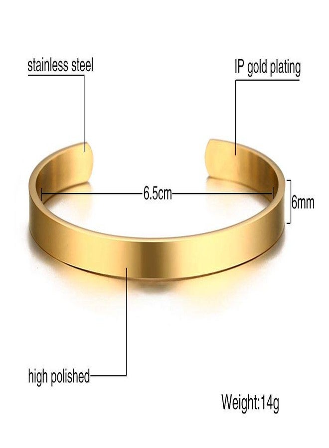 Sunling Stainless Steel Religious WWJD Cuff Bracelet for Women Men Inspirational What Would Jesus Do Bracelet Bangle,Gold - Image 2