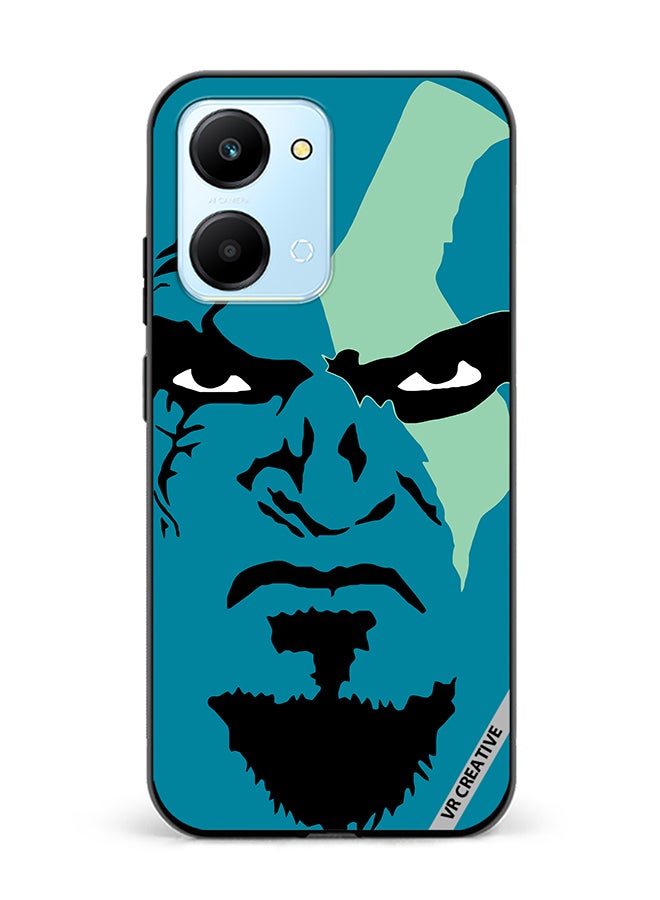 VR CREATIVE Protective Case Cover For Honor Play7T Face God Of War Design Multicolour - Image 1