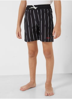 HUGO Kids Stripe Swim Shorts  - Image 1