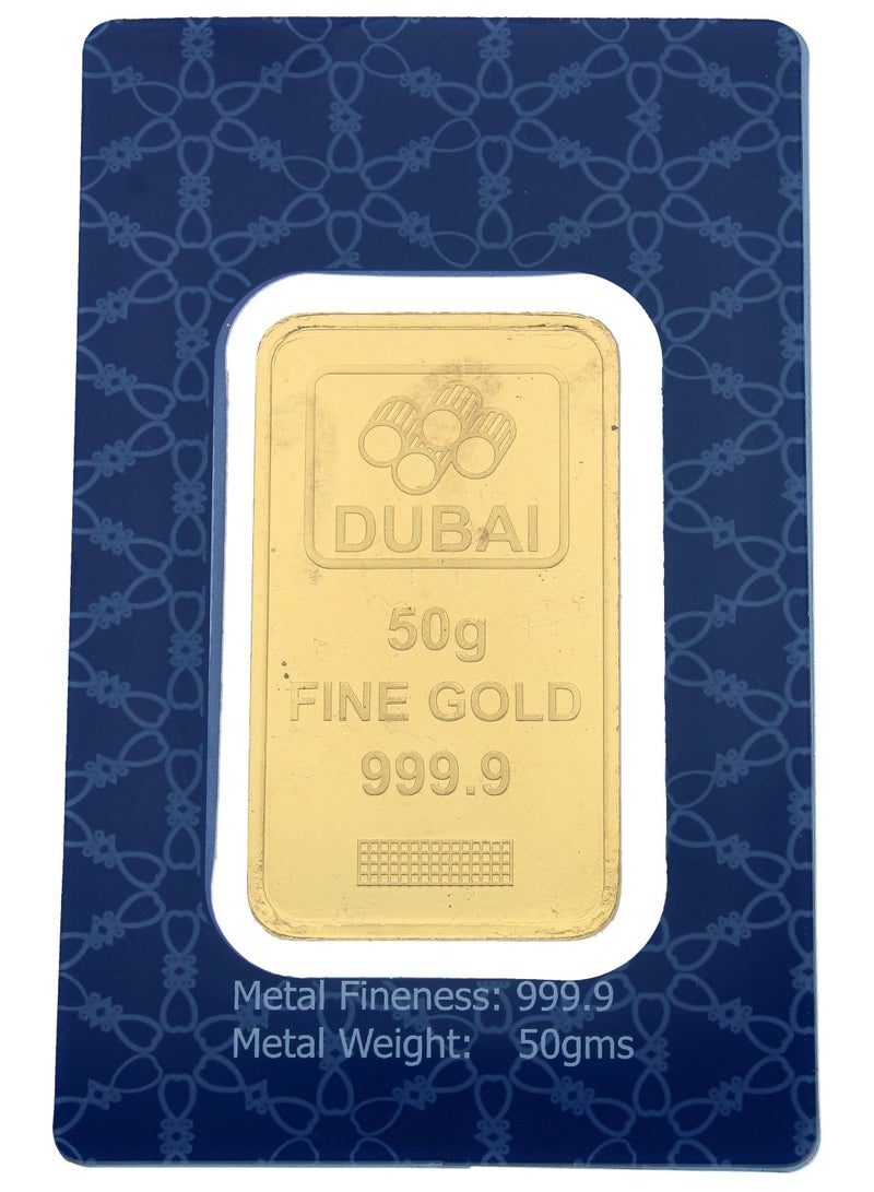 FK Jewellers 50g Burj Khalifa Pure 999.9 Fine Gold Bar 24KT - Image 2