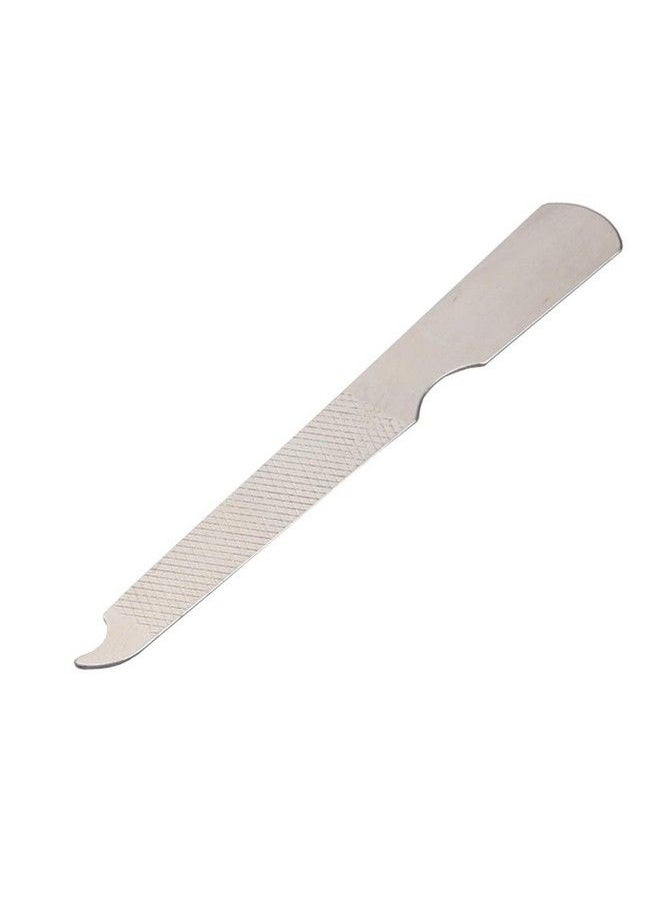 ericotry 10Pcs Stainless Steel Nail File Dual Sided Curved Tip Polisher Manicure Nail Art Tools  - Image 2