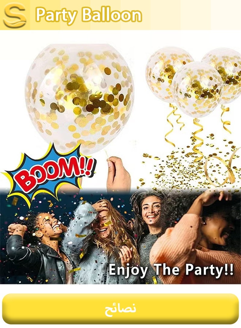 Serinovia 40 PCS Birthday Party Balloon Set Foil Balloons Happy Birthday Letter Balloons Decorations Black Gold - Image 3