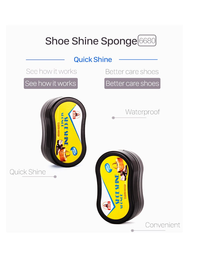 Biki - Double Side High Quality Shoe Instant Shine Sponge - Pack of 12 - Image 1