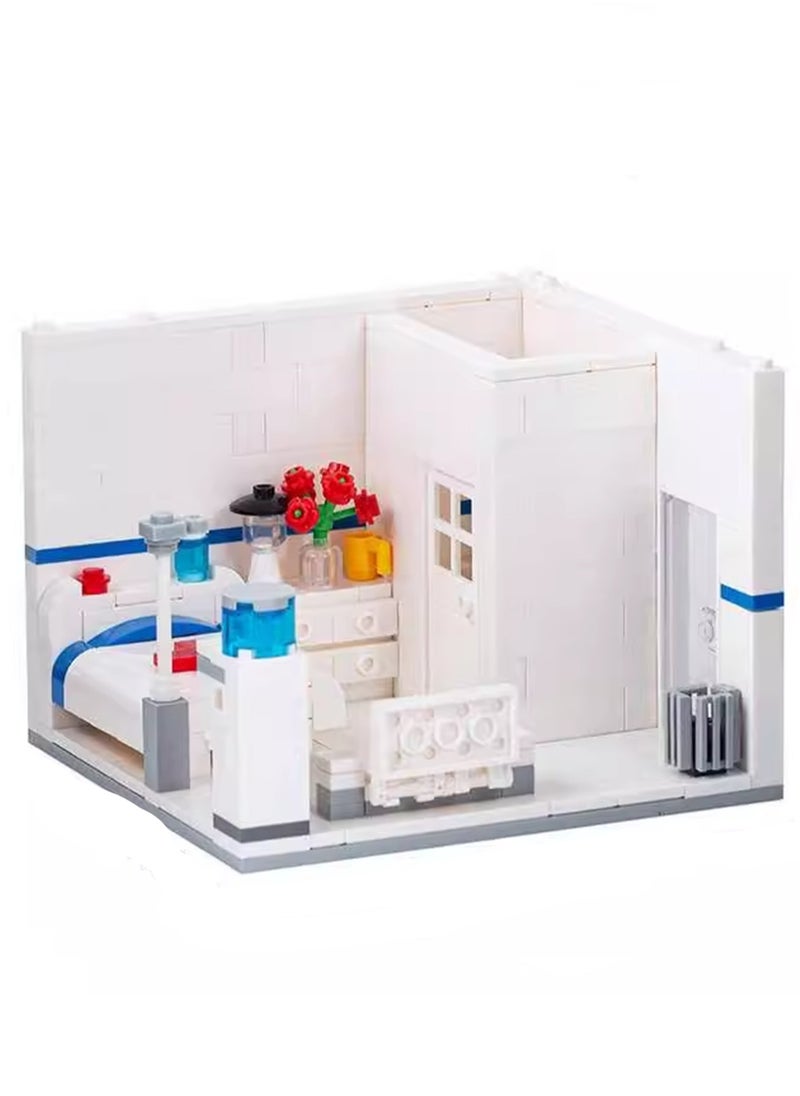 Creative Children's City Family Series Small Particle Puzzle Building Block Toys(Hospital Ward 317PCS)  - Image 1