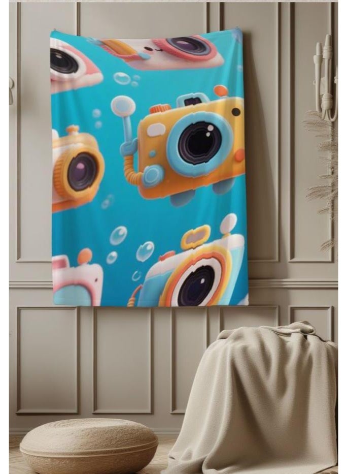 عام بطانية رقيقة من الفانيلا الكرتونية للأطفال والرضع (دافئة ومريحة، ومناسبة للنوم والألعاب) 70 سم * 100 سم - Image 1