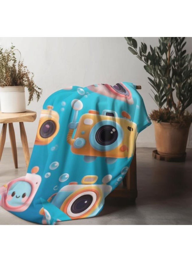 عام بطانية رقيقة من الفانيلا الكرتونية للأطفال والرضع (دافئة ومريحة، ومناسبة للنوم والألعاب) 70 سم * 100 سم - Image 2