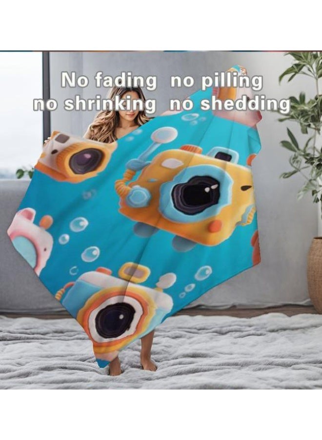 عام بطانية رقيقة من الفانيلا الكرتونية للأطفال والرضع (دافئة ومريحة، ومناسبة للنوم والألعاب) 70 سم * 100 سم - Image 5